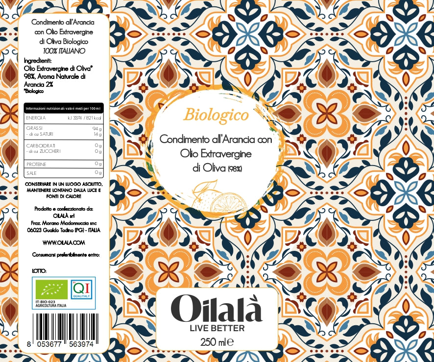 OILALA - EXTRA-VIRGIN OLIVE OIL ORANGE 250ML - FERRARI THAILAND