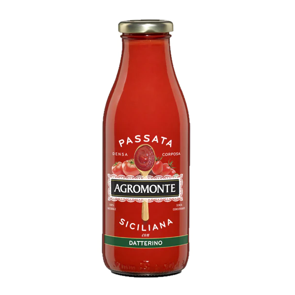 AGROMONTE - SAUCE DATTERINO TOMATO PASSATA 520G พาสต้าซอสมะเขือเทศพันธุ์เดทเทอริโน่