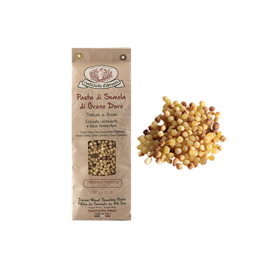 RUSTICHELLA - PASTA CLASSICA FREGOLA SARDA 500G (tostata) เฟรโกลาพาสต้า - FERRARI THAILAND