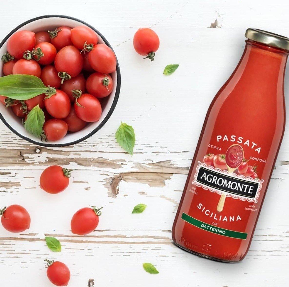 AGROMONTE - SAUCE DATTERINO TOMATO PASSATA 520G พาสต้าซอสมะเขือเทศพันธุ์เดทเทอริโน่ - FERRARI THAILAND