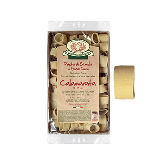 RUSTICHELLA - PASTA CLASSICA CALAMARATA 500G คาลามาราตา (เส้นพาสต้า) - FERRARI THAILAND