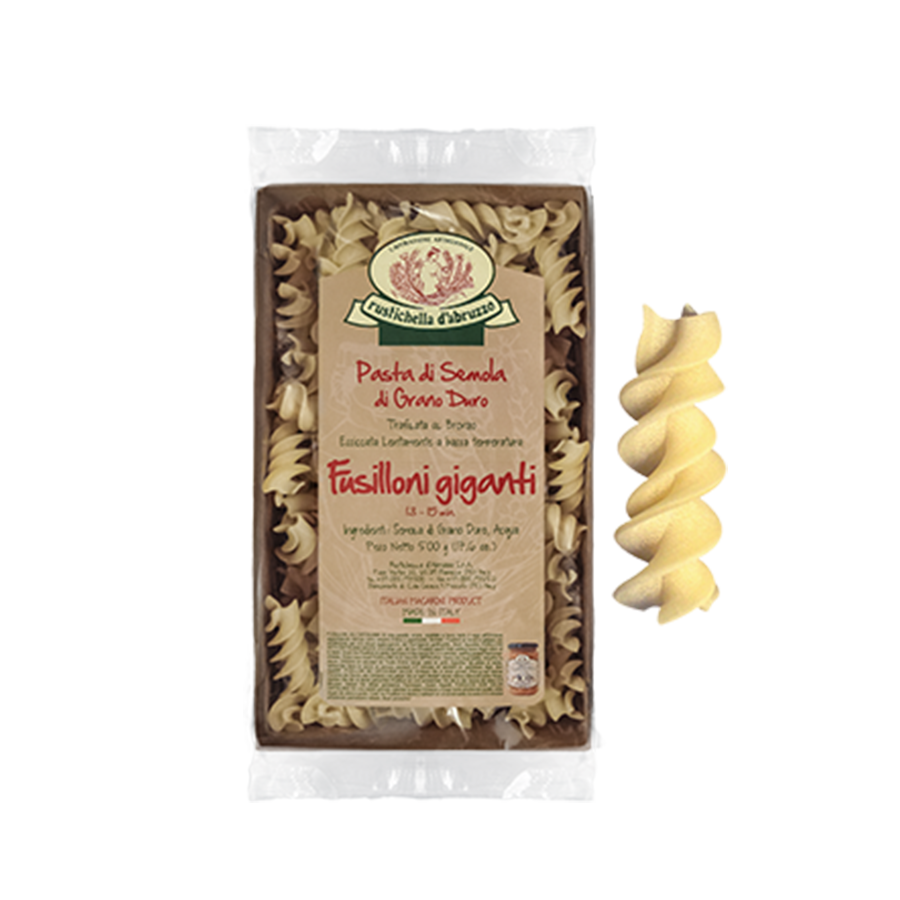 RUSTICHELLA - PASTA CLASSICA FUSILLONI GIGANTI 500G  ฟูซิโลนี่ ไจแกนทิ (เส้นพาสต้า) - FERRARI THAILAND