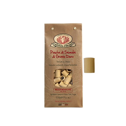RUSTICHELLA - PASTA CLASSICA MEZZEMANICHE 500G เมซเซ่ มานิเก พาสต้า - FERRARI THAILAND