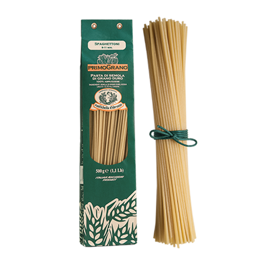 RUSTICHELLA - PASTA PRIMOGRANO SPAGHETTONI 500G สปาเก็ตโตนิ (เส้นพาสต้า)