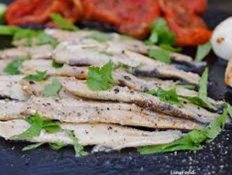 CARLINO - ANCHOVIES FILLETS MARINATED 1KG เนื้อปลาแอนโชวี่หมักปรุงรสในน้ำมันดอกทานตะวัน