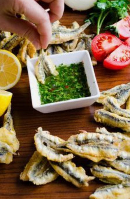 CARLINO - ANCHOVIES FILLETS MARINATED 1KG เนื้อปลาแอนโชวี่หมักปรุงรสในน้ำมันดอกทานตะวัน