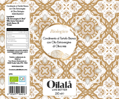 OILALA - EXTRA-VIRGIN OLIVE OIL WHITE TRUFFLE 250ML