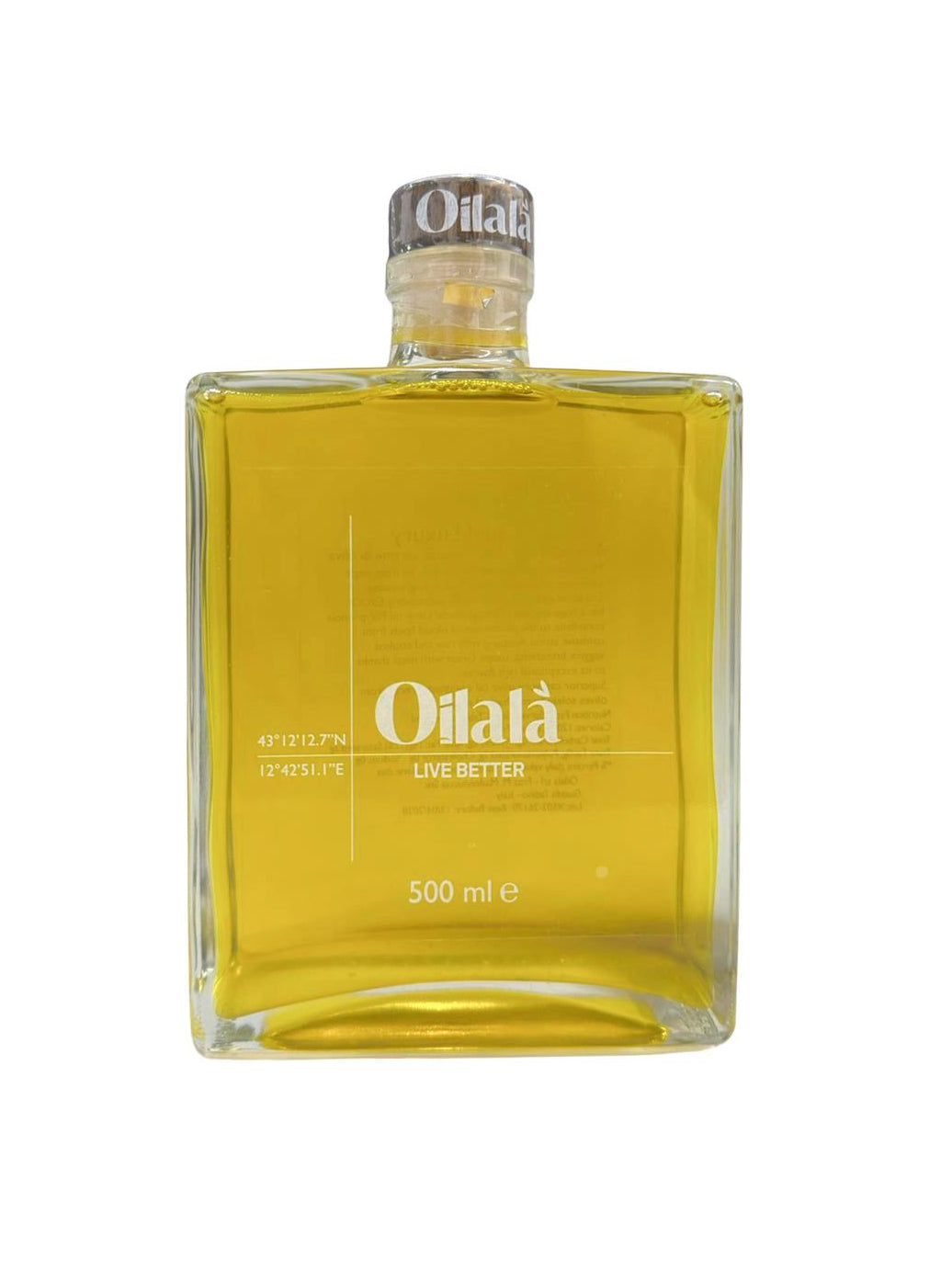OILALA - EXTRA-VIRGIN OLIVE OIL – MONOVARIETY CORATINA – LIQUID LUXURY – 500ML