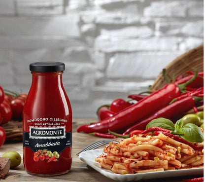 AGROMONTE - SAUCE ARRABBIATA 260G พาสต้าซอสมะเขือเทศเชอร์รี่ผสมมะกอกเขียวและพริก - FERRARI THAILAND