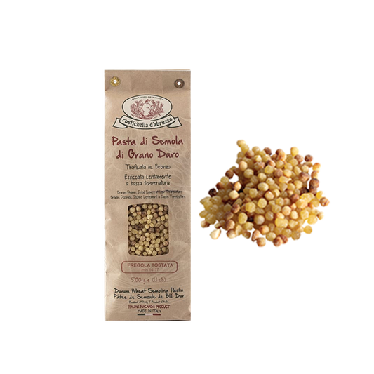 RUSTICHELLA - PASTA CLASSICA FREGOLA SARDA 500G (tostata) เฟรโกลาพาสต้า - FERRARI THAILAND