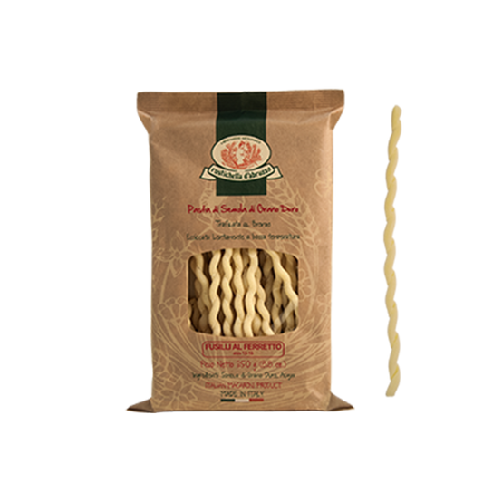 RUSTICHELLA - PASTA CLASSICA FUSILLI AL FERRETTO 250G ฟูซิลี อัล เฟเรตโต (เส้นพาสต้า) - FERRARI THAILAND